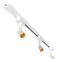 Trilho Eletrificado 1,5 Metros + 6 Spots Soquete E27 Bivolt Trilho Eletrificado 1,5 Metros + 6 Spots Soquete E27 Bivolt