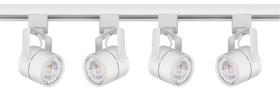 Trilho Eletrificado 1,5m + 4 Spots Gu10 Dicroica C/lamp