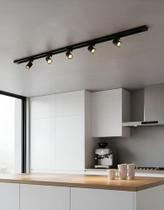 Trilho Eletrificado 1,5m + 5 Spots 7w Led Minimalista Bivolt Trilho Eletrificado 1,5m + 5 Spots 7w Led Minimalista Bivolt