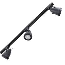 Trilho Eletrificado 1m+ 3 Spot Preto+ 3 LED Par20 Branco Frio St335 Trilho Eletrificado 1m+ 3 Spot Preto+ 3 LED Par20 Branco Frio St335