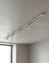 Trilho Eletrificado 1m + 4 Spots 7w Led Minimalista Bivolt