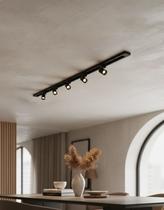 Trilho Eletrificado 1m + 5 Spots 7w Led Minimalista Bivolt Trilho Eletrificado 1m + 5 Spots 7w Led Minimalista Bivolt