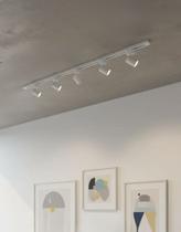 Trilho Eletrificado 1m + 5 Spots 7w Led Minimalista Bivolt