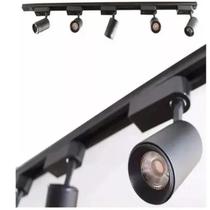 Trilho Eletrificado 1m Preto+ 3 Spots 10w Trilho Eletrificado 1m Preto+ 3 Spots 10w