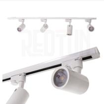 Trilho Eletrificado 2 metros Branco ou Preto 5 spot 7W BF u