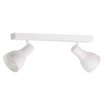 Trilho Eletrificado 2 Spot Direcionável Soquete E-27 Branco