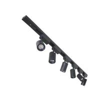 Trilho Eletrificado 2m + 6 Spot Led 7w 6000k Bivolt Preto
