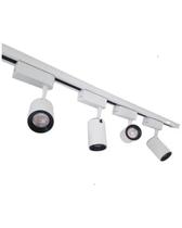 Trilho Eletrificado 3m + 6 Spot Led 7w 6000k Bivolt Branco