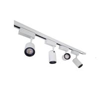 Trilho Eletrificado 4m + 4 Spot Led 7w 4000k Bivolt Branco