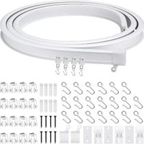Trilho Flexível Para Cortina sala, quarto, blackout, curvas, caminhão, trailer, barcos - Kit 2 mts