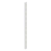 Trilho P/ Prateleira Cremalheira Aço Simples 1m Branco