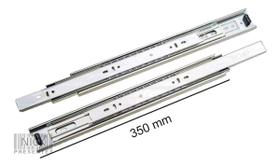 Trilho Para Gaveta Corrediça Telescópica 350mm 35cm O Par Cor Prateado