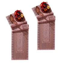 Trilho para Mesa Interlar Renda 100% Poliéster Color 40cm x 150cm ( 02 Unidades )Rose