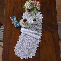 Trilho para Mesa Interlar Renda Cerejeira 35cmx1,35m Branco Trilho para Mesa Interlar Renda Cerejeira 35cmx1,35m Branco