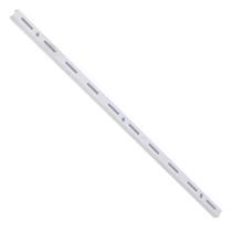 Trilho Simples De Aço Para Prateleira 200cm Branco - Ts-200 - Multivisão Trilho Simples Aco Branco
