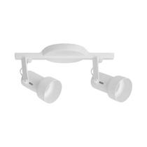 Trilho Spot Caneca Branco 2 Spots E27 - 30cm Comprimento - Iluminação Residencial Trilho Spot Caneca Branco 2 Spots E27 - 30cm Comprimento - Iluminação Residencial