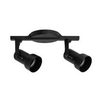 Trilho Spot Caneca Preto 2 x E27 30cm - Kit Iluminação Residencial Trilho Spot Caneca Preto 2 x E27 30cm - Kit Iluminação Residencial