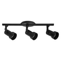 Trilho Spot Caneca Preto 3 Spots E27 - 50cm Comprimento - Iluminação Resistente UV Trilho Spot Caneca Preto 3 Spots E27 - 50cm Comprimento - Iluminação Resistente UV