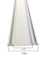 Trilho Suíço Duplo Alongado Max para Cortina 2,000m Teto/cortineiro