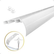 Trilho Suiço Max Duplo C/ Bandô Cortina Wave Teto Deslizante Rodízio Kit 1,0/1,10/1,20/1,50/2,0m Trilho Suiço Max Duplo C/ Bandô Cortina Wave Teto Deslizante Rodízio Kit 1,0/1,10/1,20/1,50/2,0m