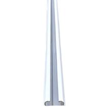 Trilho Suíço Simples Max Para Cortina 2,10m Teto/cortineiro