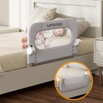 Trilhos de Cama Infantis UPGOGO Dobráveis - Segurança no Berço (33x23,6 cm) - Cinza
