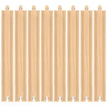 Trilhos de Trem de Madeira Orbrium 8 Peças 30 cm Conjunto Extra Longo Trilhos de Trem de Madeira Orbrium 8 Peças 30 cm Conjunto Extra Longo