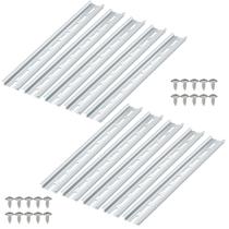 Trilhos DIN VAMRONE 12 peças 20 cm alumínio 35 mm de largura Trilhos DIN VAMRONE 12 peças 20 cm alumínio 35 mm de largura