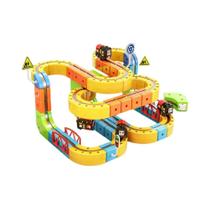 Trilhos Magnéticos 3D Recarregáveis Brinquedos Educacionais STEM 51 81 123PCS Trilhos USB Presente