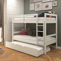 Triliche Solteiro De Madeira Woodstore Cama Tripla