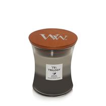 Trilogia de ampulheta média Candle WoodWick Warm Woods