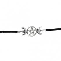 Triluna Wicca Acessório Cabeça 37 mm Lua Triplice Pentagrama - Sunshine Cristais Triluna Wicca Acessório Cabeça 37 mm Lua Triplice Pentagrama - Sunshine Cristais