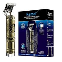 Trimmer kemei km 1974 a dourado apara e desenha bivolt Trimmer kemei km 1974 a dourado apara e desenha bivolt