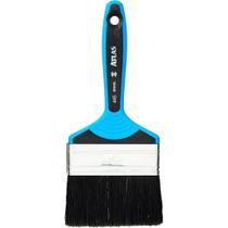 Trincha Dupla para Pintura Esmalte Sintético, Tamanho 4”, Cor Azul e Preto, Atlas.