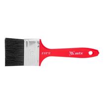 Trincha/pincel 2 1/2, para tintas esmalte e oleo, cerdas pretas, cabo de plastico, 1 pc // mtx