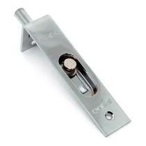 Trinco De Embutir Aço 90 Mm Porta De Madeira Cromado Pado