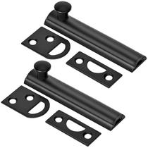 Trinco de porta KOVOSCH 7,5 cm em latão maciço preto, kit com 2 Trinco de porta KOVOSCH 7,5 cm em latão maciço preto, kit com 2