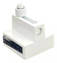 Trinco de pressão para porta de vidro 8 a 10mm branco