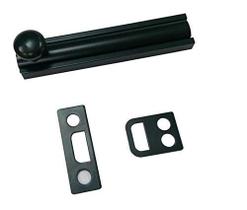 Trinco de sobrepor QCAA 5 cm preto fosco em latão maciço Trinco de sobrepor QCAA 5 cm preto fosco em latão maciço
