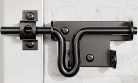 Trinco Deslizante para Portão HILLMASTER Heavy Duty Preto Trinco Deslizante para Portão HILLMASTER Heavy Duty Preto