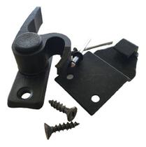 Trinco Fecho 1051 Japones Meia Lua Janela Aluminio Preto 2pç