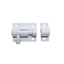 Trinco fecho ferrolho 1 1/2 pol 40mm porta portao aluminio branco