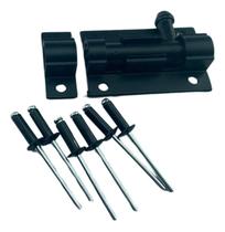 Trinco Fecho Ferrolho Aluminio Porta Pequeno 2 Polegadas