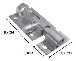 Trinco Ferrolho Redondo Fecho Aluminio 5,4cm Envio Imediato