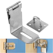 Trinco Para Porta Cadeado 90 Em Aço Inox Fecho Anti Roubo Trinco Para Porta Cadeado 90 Em Aço Inox Fecho Anti Roubo