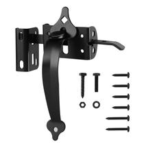 Trinco para Portão WellMade em Aço Resistente com Kit de Puxador 23 cm Preto Trinco para Portão WellMade em Aço Resistente com Kit de Puxador 23 cm Preto