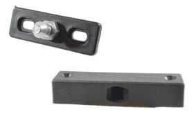 Trinco Plástico Com Castanha Preto P Portas Balcão Geladeira