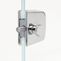 Trinco Trava 1 Rolete P/ Porta Ou Box De Vidro 1529 Cromado