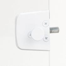 Trinco Trava 2 Roletes P/ Porta Ou Box De Vidro 1529 Branco Trinco Trava 2 Roletes P/ Porta Ou Box De Vidro 1529 Branco