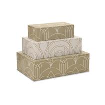 Trio Arcos De Ouro Kit com 3 Caixas Organizadoras Mart Collection
